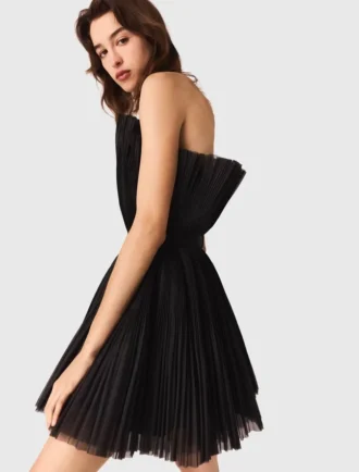 Bustierjurk van tule en organza