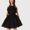 Bustierjurk van tule en organza