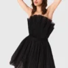 Bustierjurk van tule en organza