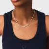 Cascade diamanté ketting