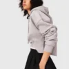 Cropped sweatshirt met geborduurd logo