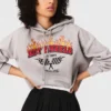 Cropped sweatshirt met geborduurd logo