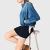 Denim bomberjack