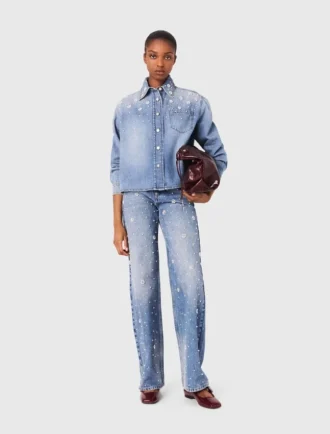 Denim overhemdjas
