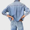 Denim overhemdjas