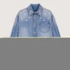 Denim overhemdjas