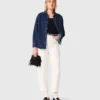Denim shirt met strass
