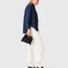 Denim shirt met strass