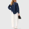 Denim shirt met strass