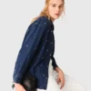 Denim shirt met strass