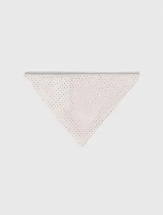 Driehoekige sjaal van wol met strass