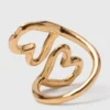 Dubbel vergulde hartring