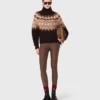 Fair Isle-trui met hoge hals