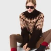 Fair Isle-trui met hoge hals