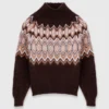 Fair Isle-trui met hoge hals