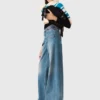 Flared jeans met ketting