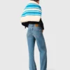 Flared jeans met ketting