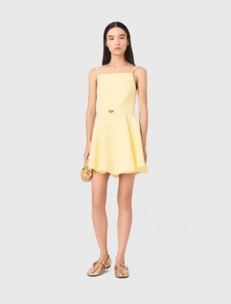 Flared jurk met bandjes