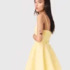Flared jurk met bandjes