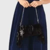 Fluwelen midi-jurk