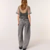 Geborduurde tule top
