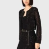 Gebreid vest met strass