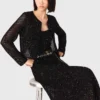 Gebreid vest met strass