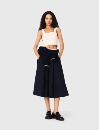 Gebreide crop top