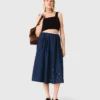 Gebreide crop top met bandjes