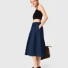Gebreide crop top met bandjes