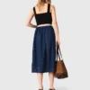 Gebreide crop top met bandjes