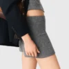 Gebreide short met strass-steentjes