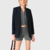 Gebreide short met strass-steentjes