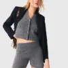 Gebreide short met strass-steentjes