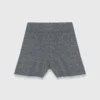 Gebreide short met strass-steentjes