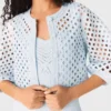 Gehaakt vest met strass