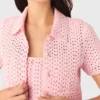 Gehaakt vest met strass
