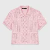 Gehaakt vest met strass