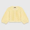 Gehaakt vest met strass-steentjes