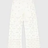 Gehaakte broek met spiegels