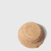 Gehaakte raffia buckethoed