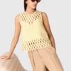 Gehaakte top met strass