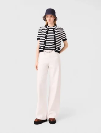Gehakte cropped vest
