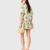 Gekropt shirt met patroon