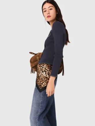 Geribbeld gebreid vest