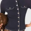 Geribbeld gebreid vest