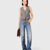 Geruit getailleerd vest