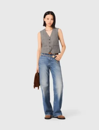 Geruit getailleerd vest