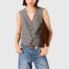 Geruit getailleerd vest