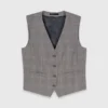 Geruit getailleerd vest